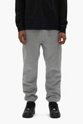 Purple Basic Sweatpant with White Label, 100% Cotton, Regular Fit, Heavyweight Fleece Knit