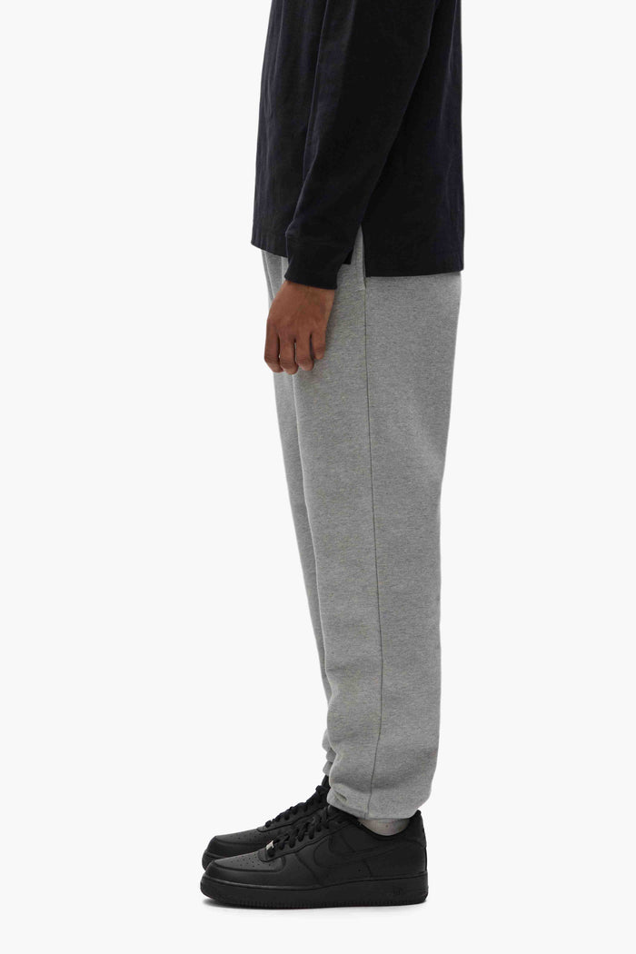 Basic Sweatpant in Purple, 100% Cotton, Regular Fit with Basics Logo and Left Thigh Print