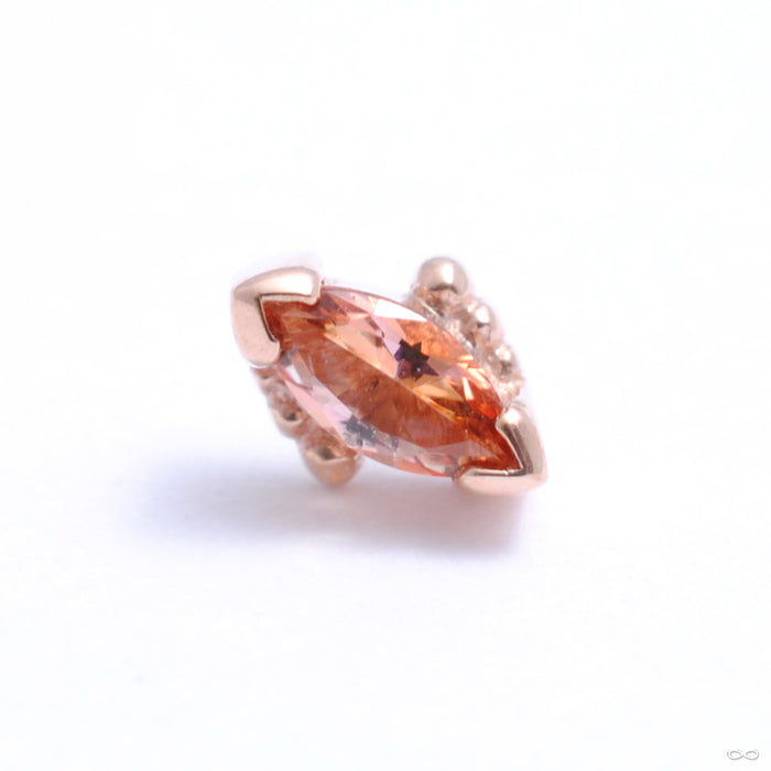 14k Rose Gold / Peach Topaz