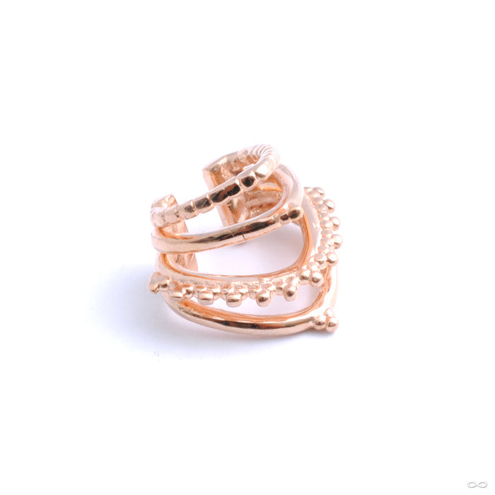 Beaded Warrior Cuffs from Tawapa in rose gold