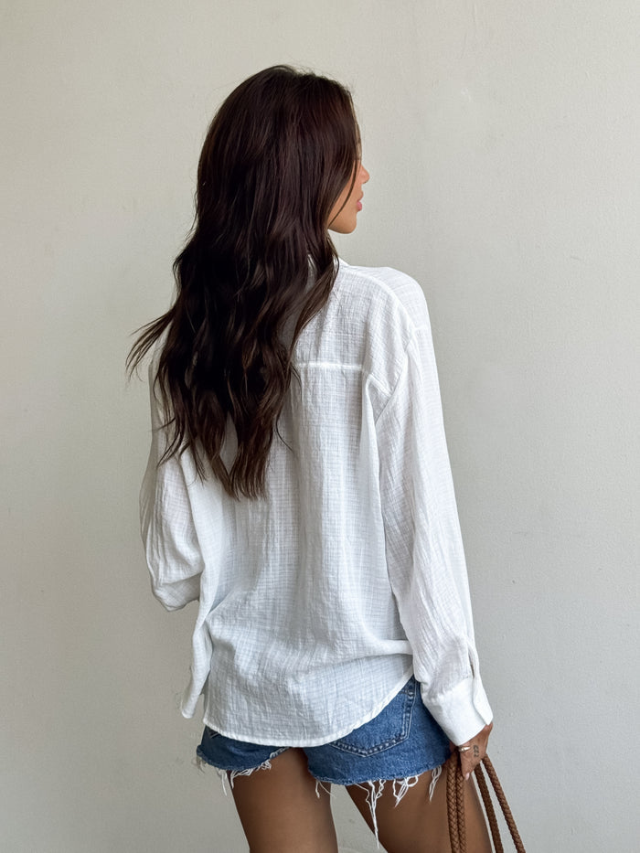 Belen Collared Blouse - Stitch And Feather