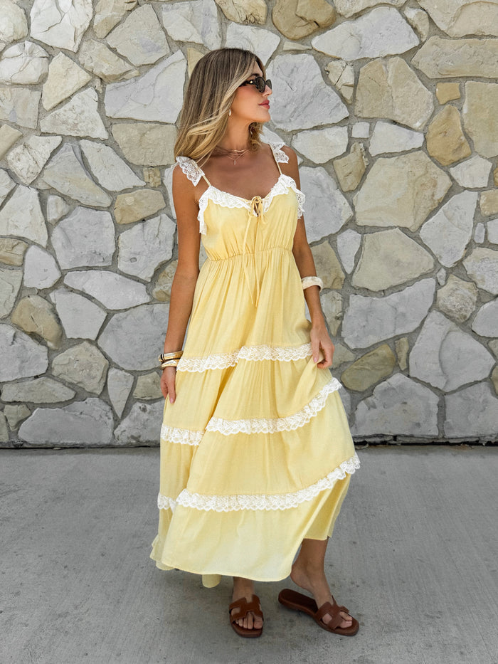 Belia Lace Maxi Dress - Stitch And Feather