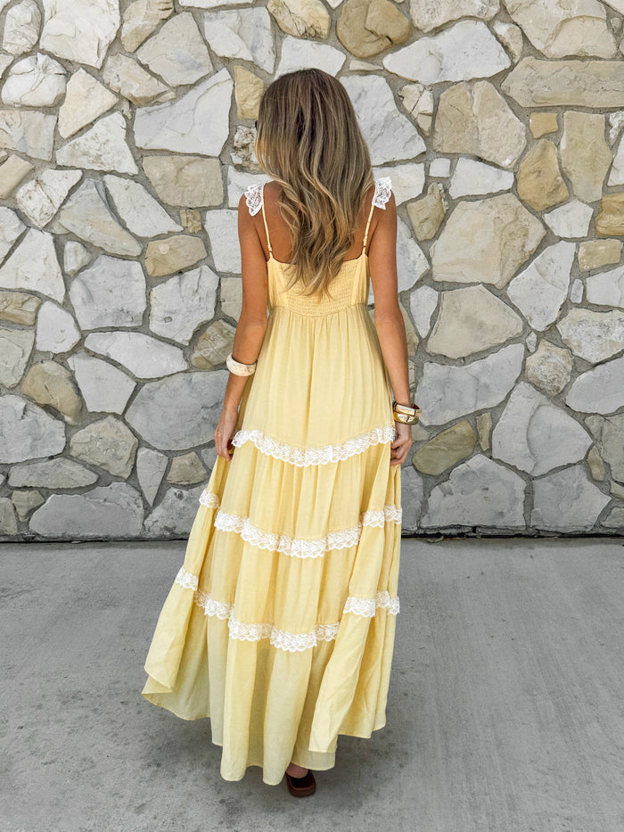 Belia Lace Maxi Dress - Stitch And Feather