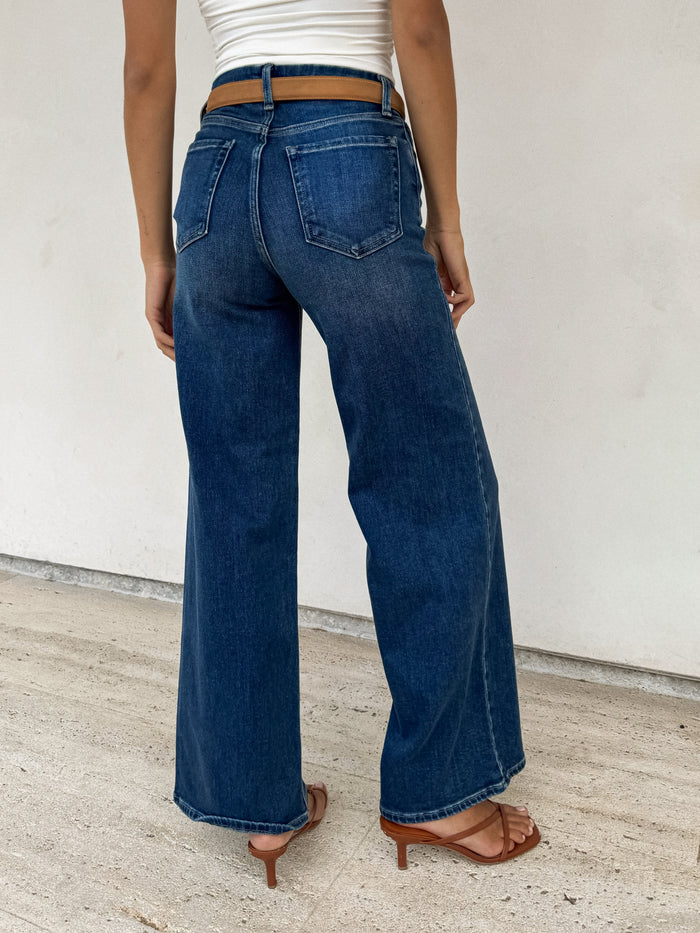 Bellamy Palazzo Wide Leg Jeans - Stitch And Feather
