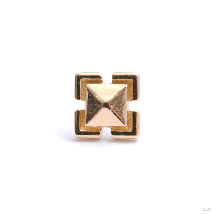 Beta 04 Press-fit End in Gold from Tether Jewelry in yellow gold