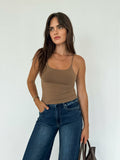 Better Than This Tank in Mocha - Stitch And Feather