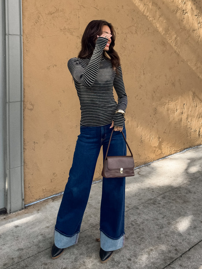 Between the Lines Stripe Turtle Neck - Final Sale - Stitch And Feather