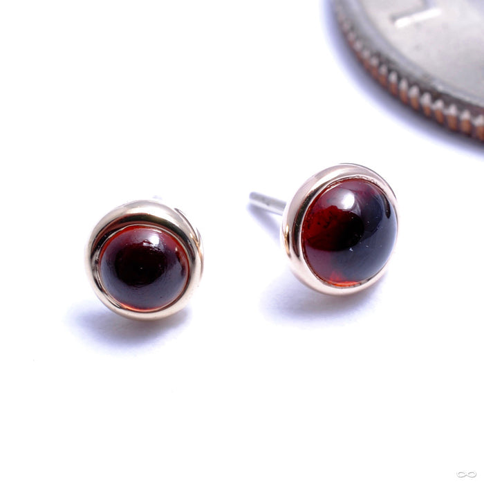14k Yellow Gold / Garnet / 3mm