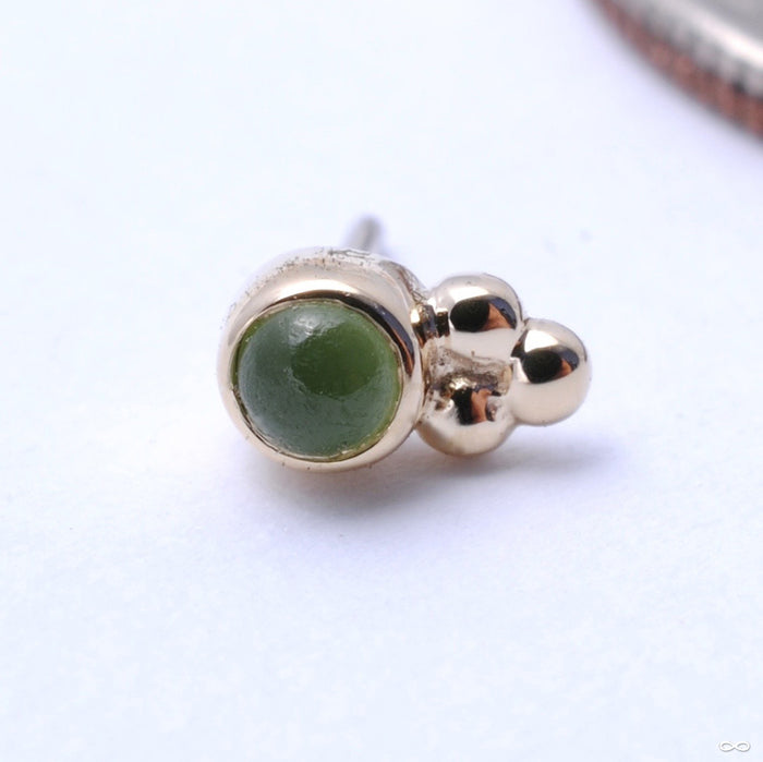 14k Yellow Gold / Jade