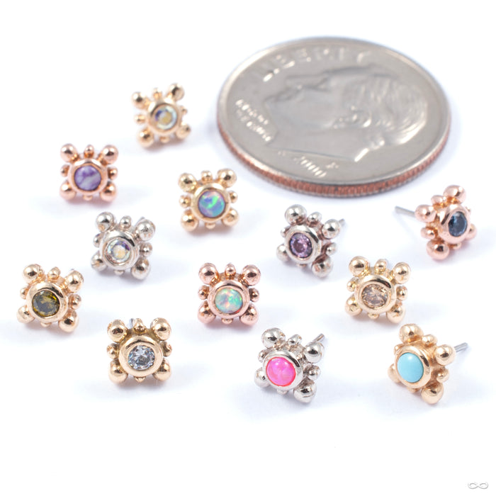 Bindi Press-fit End in Gold from LeRoi in various materials