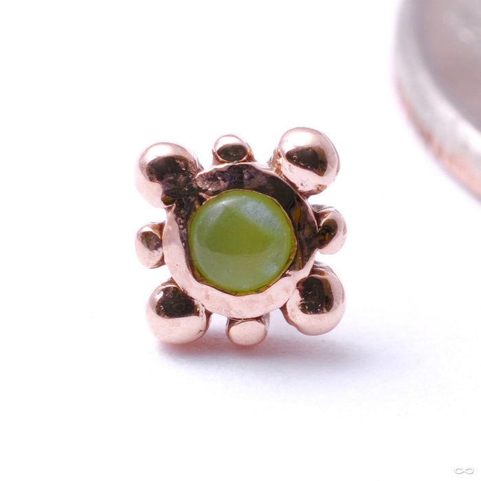14k Rose Gold / Jade
