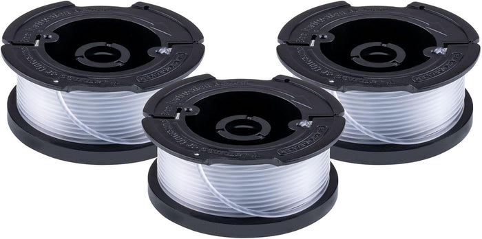 BLACK+DECKER Weed Eater String, Trimmer Line, 3-Pack, 30-Feet of Replacement Spool, 0.065-Inch Diameter (AF1003ZP)