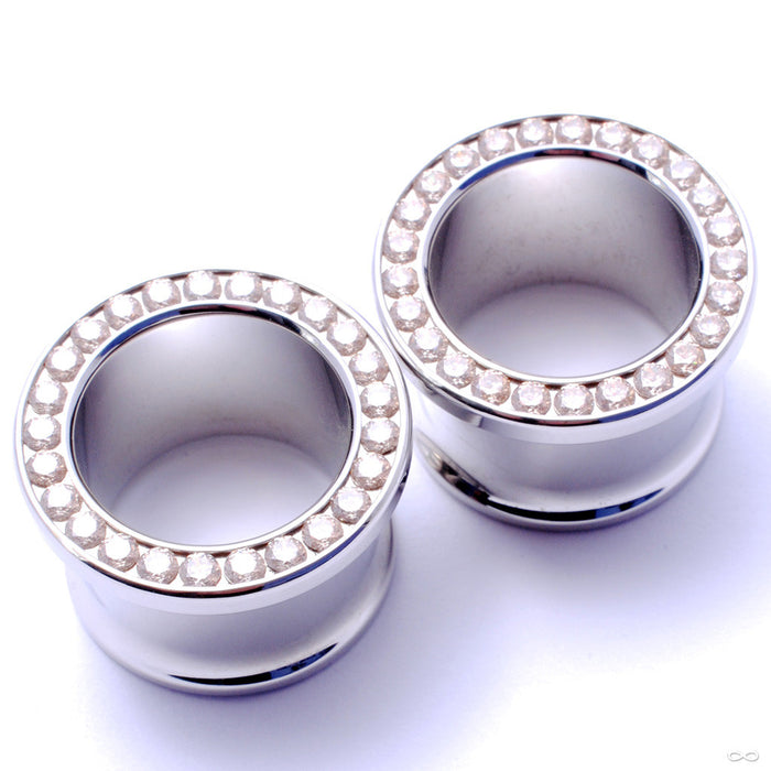 Bling Eyelet with Champagne CZ’s in 5/8” from Anatometal