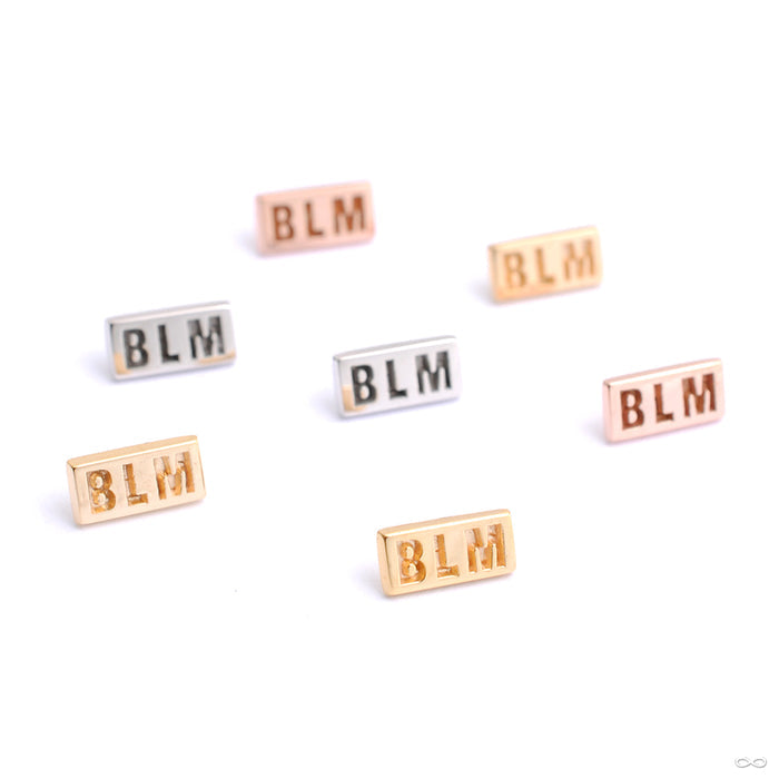 BLM Press-fit End in Gold from Quetzalli in assorted materials