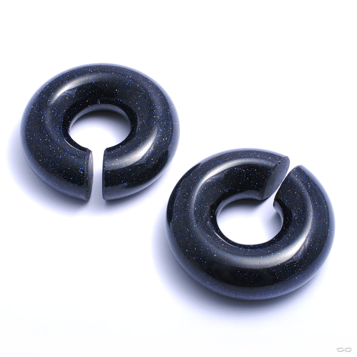 Blue Goldstone Rings from Diablo Organics