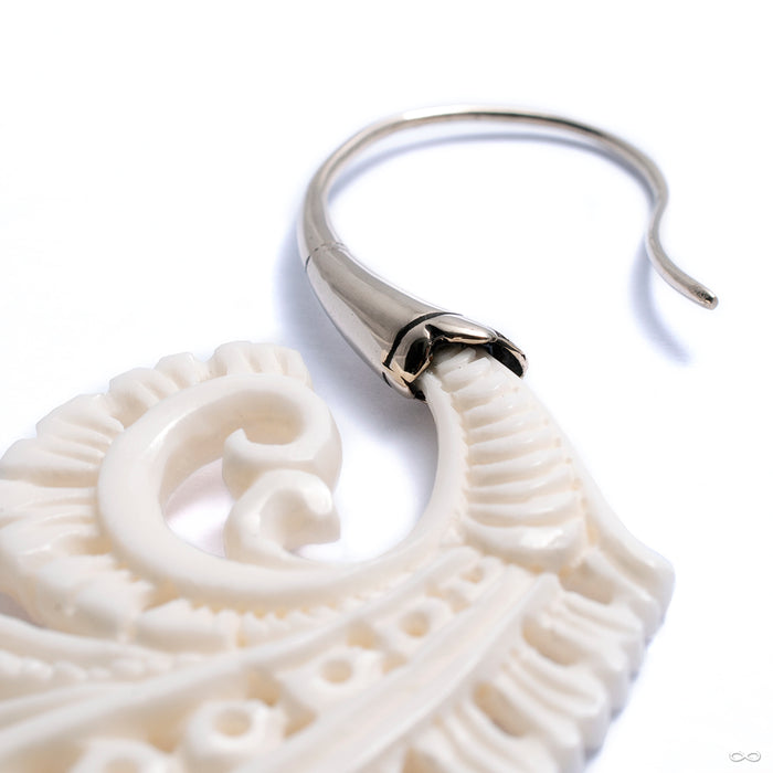 Bonita Earrings from Maya Jewelry in silver with bone