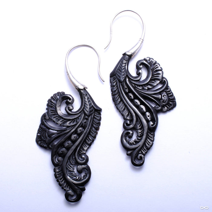Bonita Earrings from Maya Jewelry in Silver with Horn