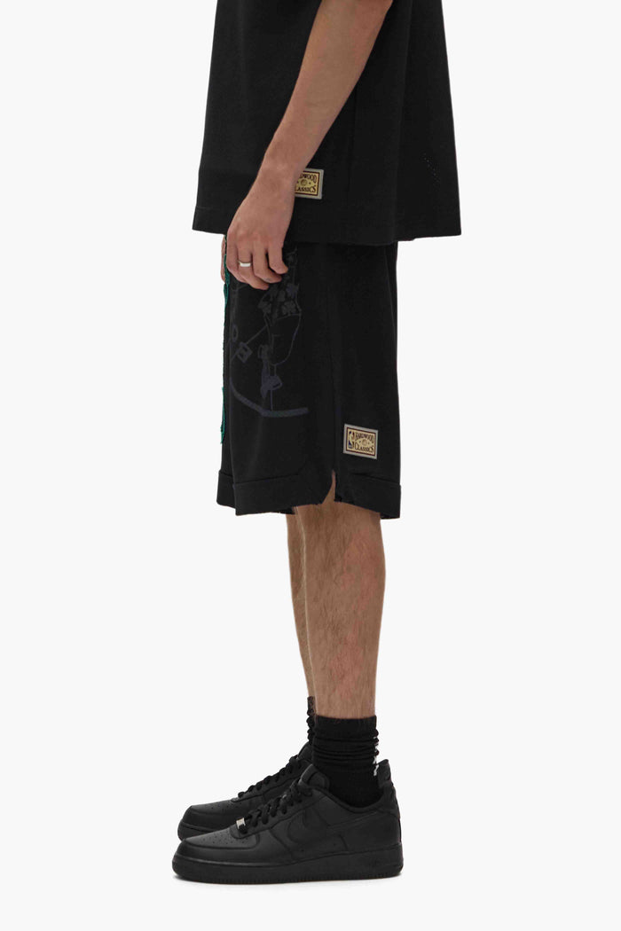 Boston Celtics Mesh Shorts with elastic waistband and drawcords, relaxed fit, heavyweight sport mesh.