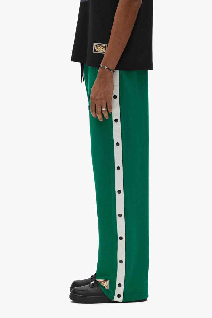 Boston Celtics Snap Pants with snap buttons and elastic waistband for a relaxed fit.