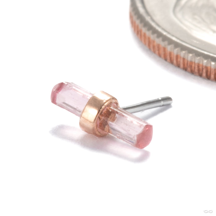14k Rose Gold / Pink Tourmaline / Small