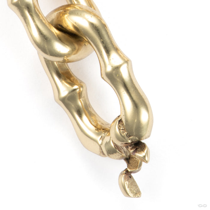 Break The Chains in Brass from Symmetry Body Jewelry chain detail