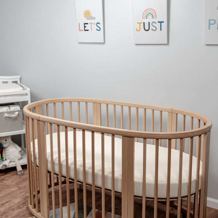 Breathable Organic Oval Crib Mattress