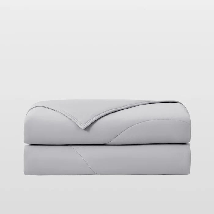 Breescape misty grey breathable cooling comforter for hot sleepers