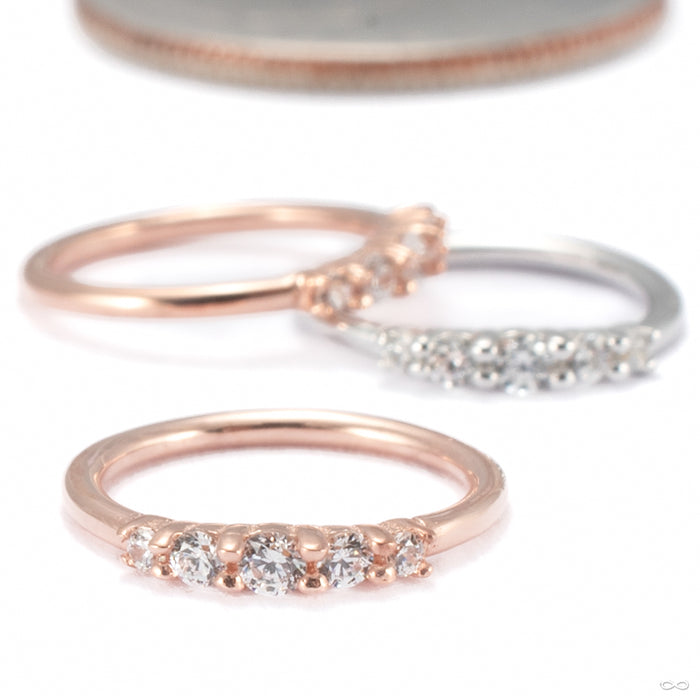 Brigitte Seam Ring in Gold from Buddha Jewelry group photo