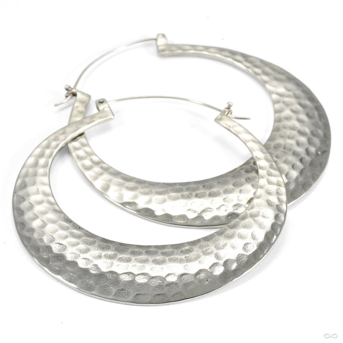 Brooklyn Earrings from Oracle in white brass