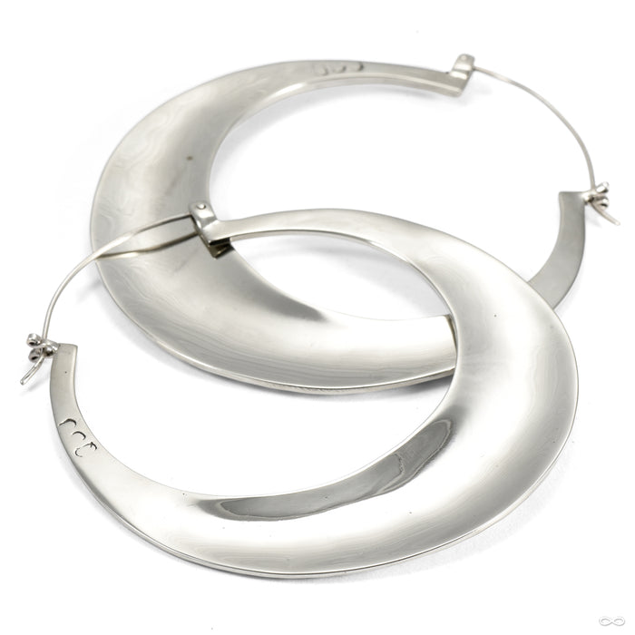 Brooklyn Earrings from Oracle in white brass