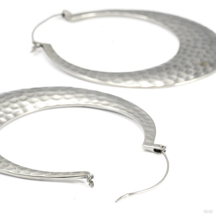 Brooklyn Earrings from Oracle in white brass