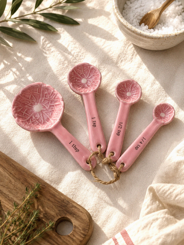 Cabbage Shaped Measuring Spoons - Stitch And Feather