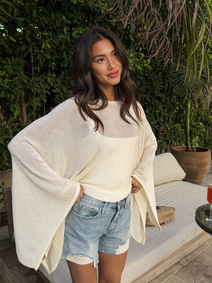 Cabo Knit Flowy Top - Stitch And Feather