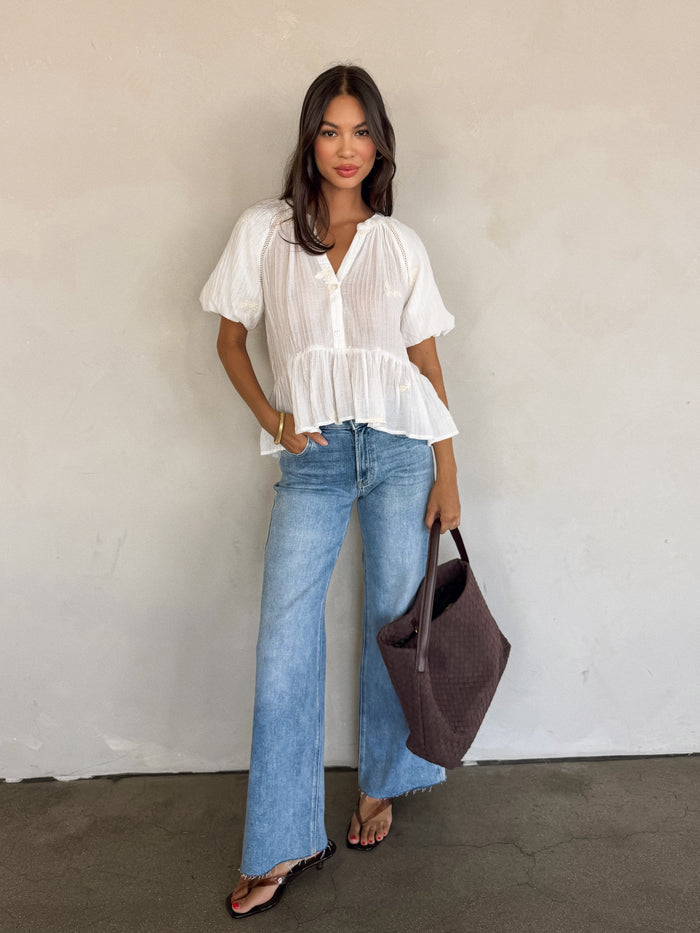 Candela Embroidered Blouse - Stitch And Feather