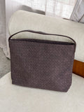 Carmel Woven Bag in Coffee - Stitch And Feather