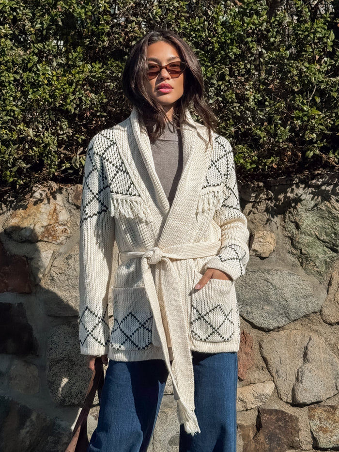 Carys Fringe Knit Cardigan - Final Sale - Stitch And Feather