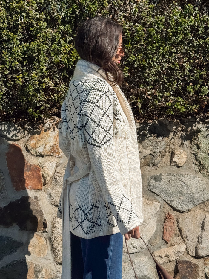 Carys Fringe Knit Cardigan - Final Sale - Stitch And Feather