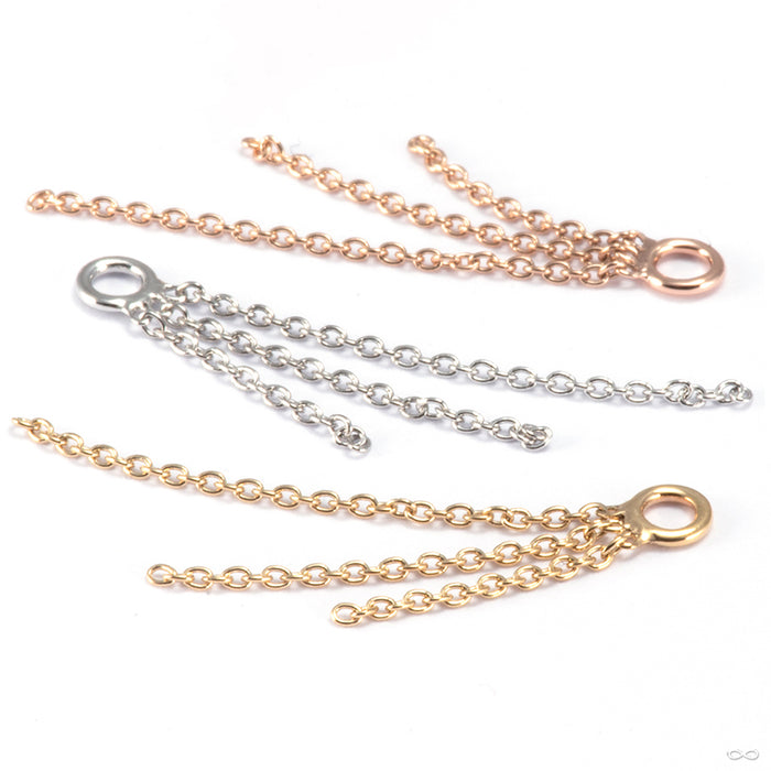 Cascade 3 Charm in Gold from Tether Jewelry group photo