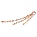 Cascade 3 Charm in 14k Rose Gold from Tether Jewelry
