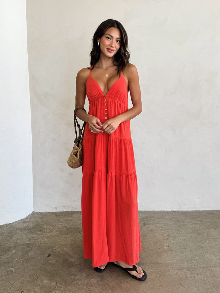 Catalina Tiered Maxi Dress - Final Sale - Stitch And Feather