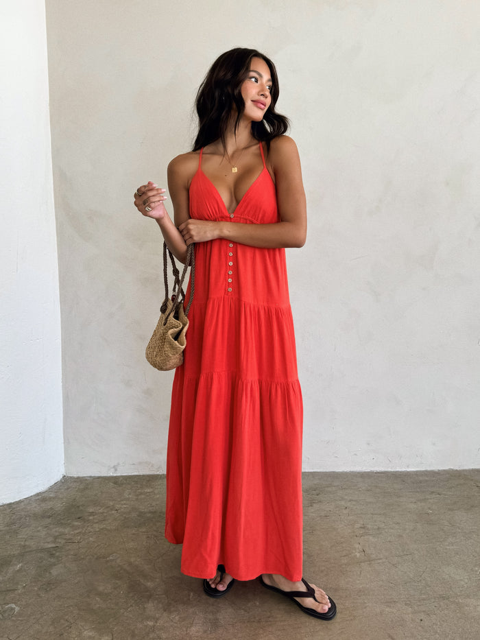 Catalina Tiered Maxi Dress - Final Sale - Stitch And Feather