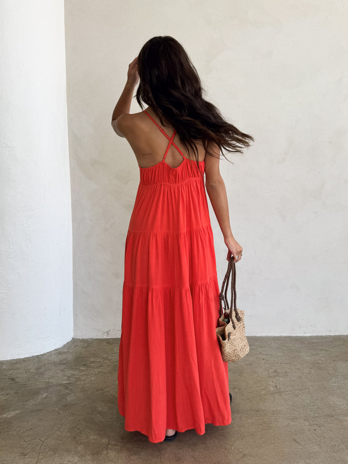 Catalina Tiered Maxi Dress - Final Sale - Stitch And Feather