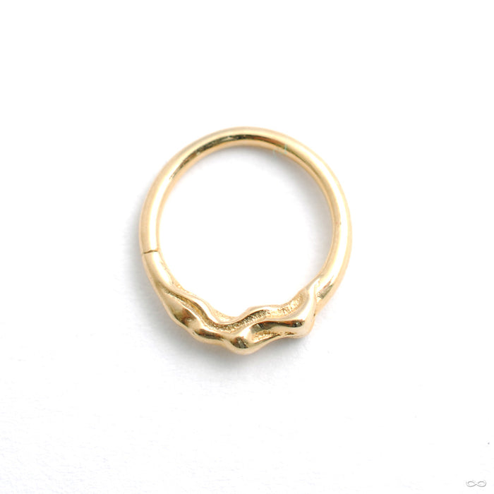 Cause and Effect Seam Ring in Gold from Pupil Hall in yellow gold