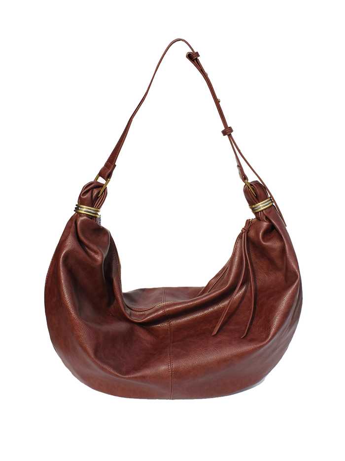 Cecilia Hobo Bag in Raisin - Stitch And Feather