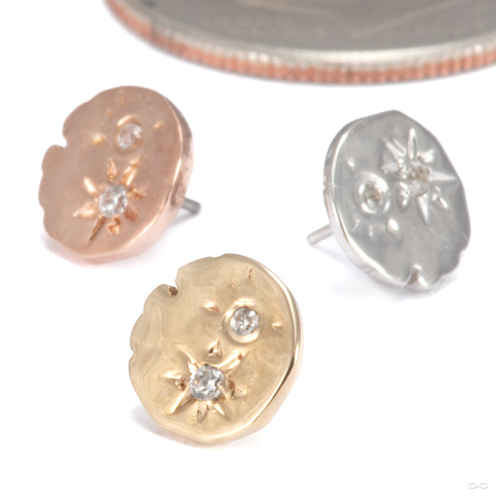 Celestial Press-fit End in Gold from Maya Jewelry in assorted materials
