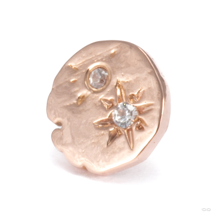 Celestial Press-fit End in Gold from Maya Jewelry in rose gold