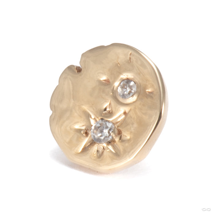 Celestial Press-fit End in Gold from Maya Jewelry in yellow gold