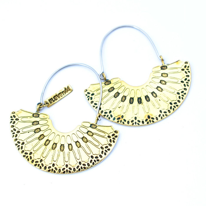 Cellular Hoop Earrings from Eleven44
