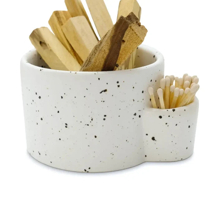Ceramic Bowl | White Fleck
