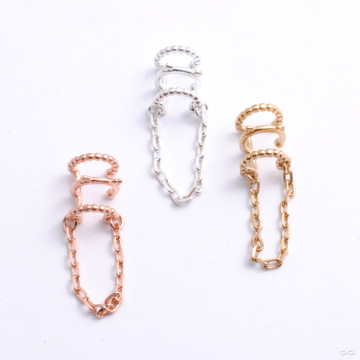 Chained Love Cuff from Tawapa in assorted materials